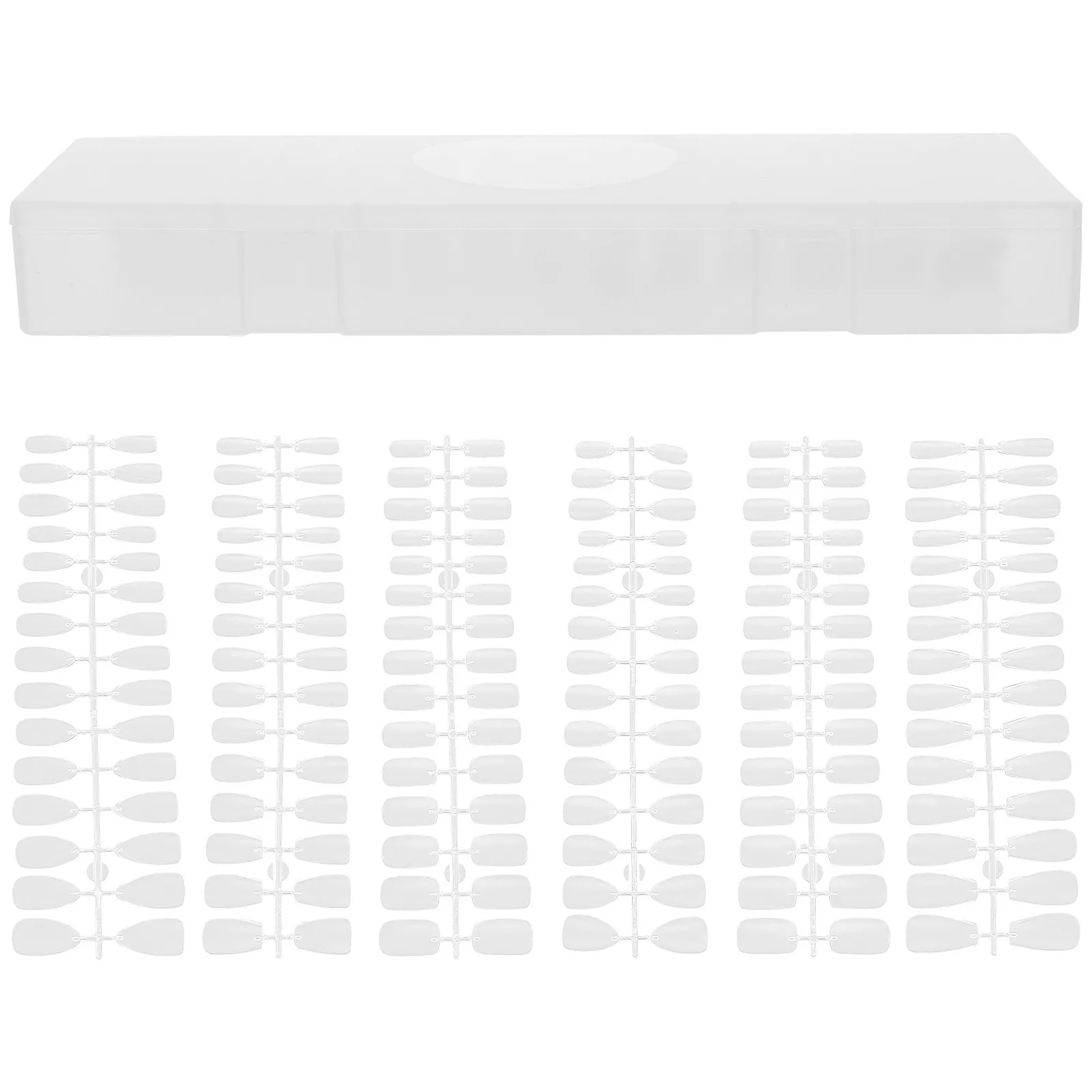 

300Pcs Ultra-Thin Frosted False Nails Full Cover Transparent Fake Nail Tips for Salon Home Daily Party Cosplay Manicure