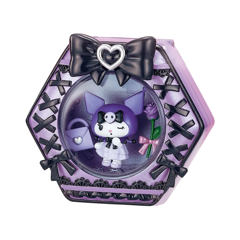 Rement Sanrio My Melody & Kuromi Makeup Box Miniatuur Scène Collectie Simulatiemodel Speelgoed Blind Box Cadeau voor meisjes Kerstmis