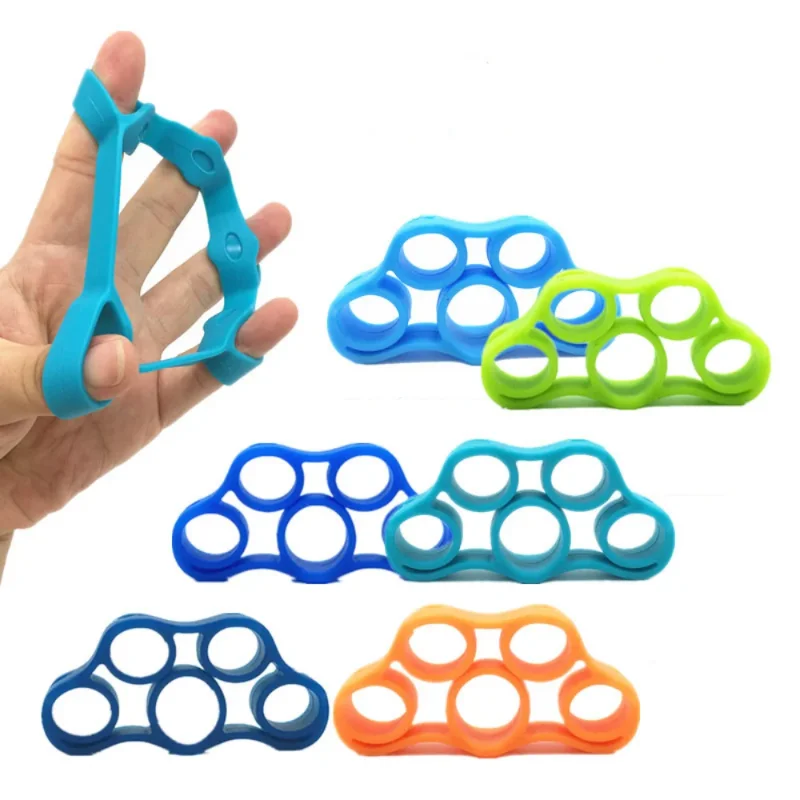 Hand Gripper Silicone Finger Expander Exercise Hand Grip Wrist Strength Trainer Finger Exerciser Resistance Bands Fitness