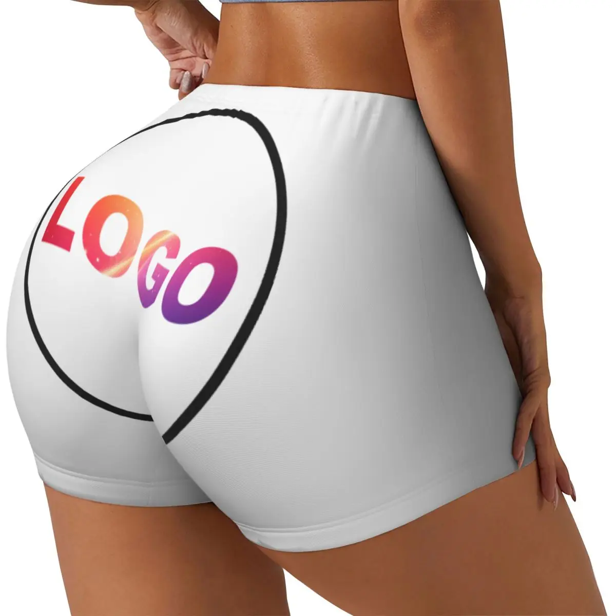 Custom Personalized Custom Your Design Here Workout Shorts for Women Customized Photo Logo   Gym Volleyball Biker Yoga Shorts