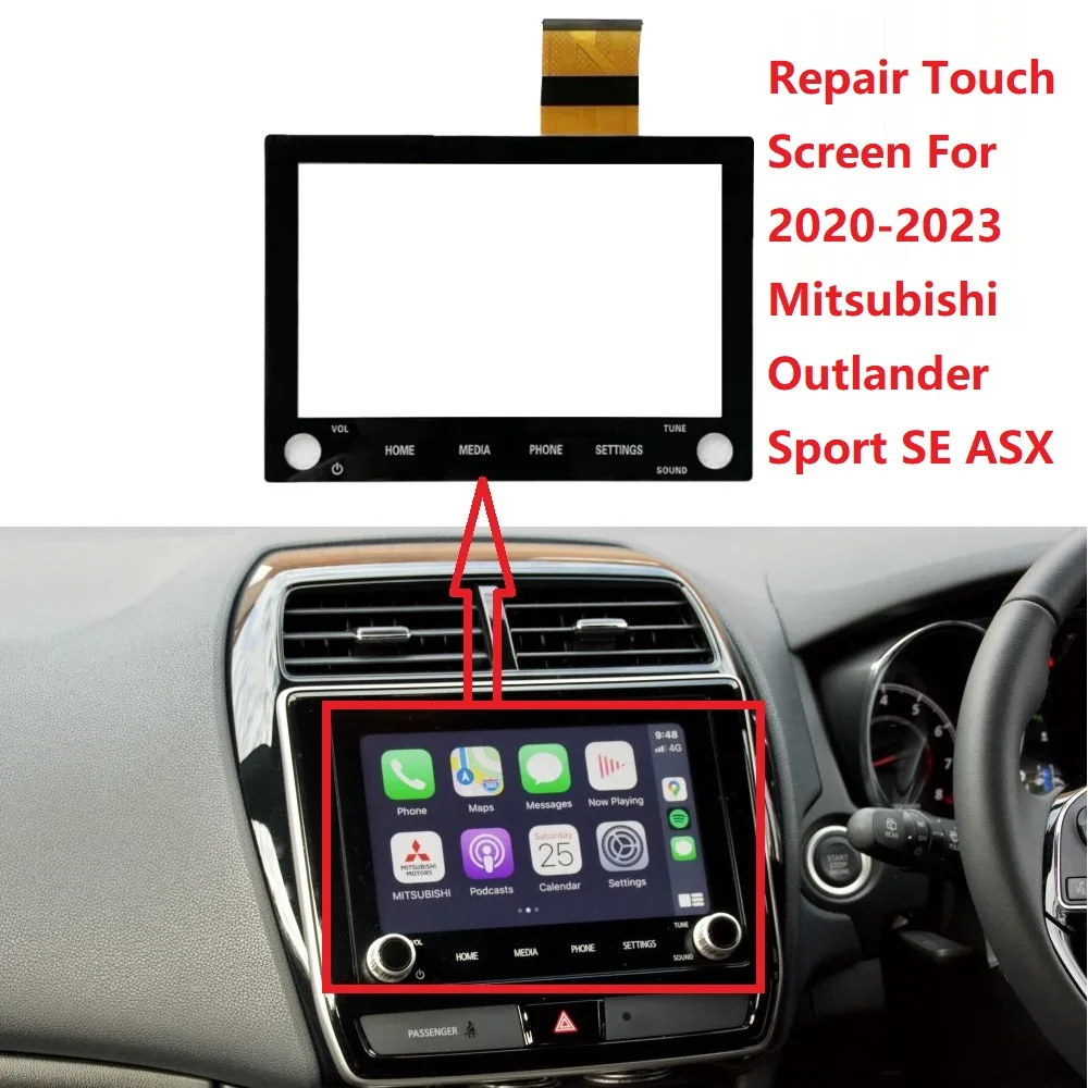 

Touch Screen For 2020-2023 Mitsubishi Outlander Sport SE ASX Car GPS Navigation Touch panel Digitizer glass Sensor Replacement