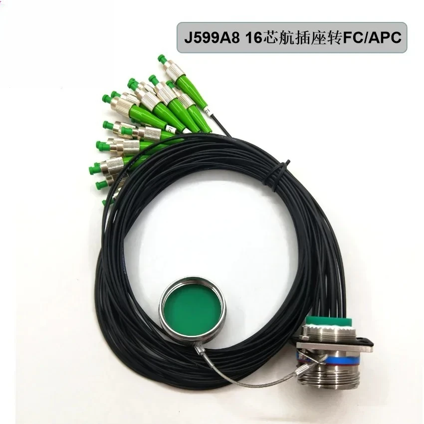 Aviation Plug -J599A8 Series 16-core Aviation Socket To FC/APC Interface