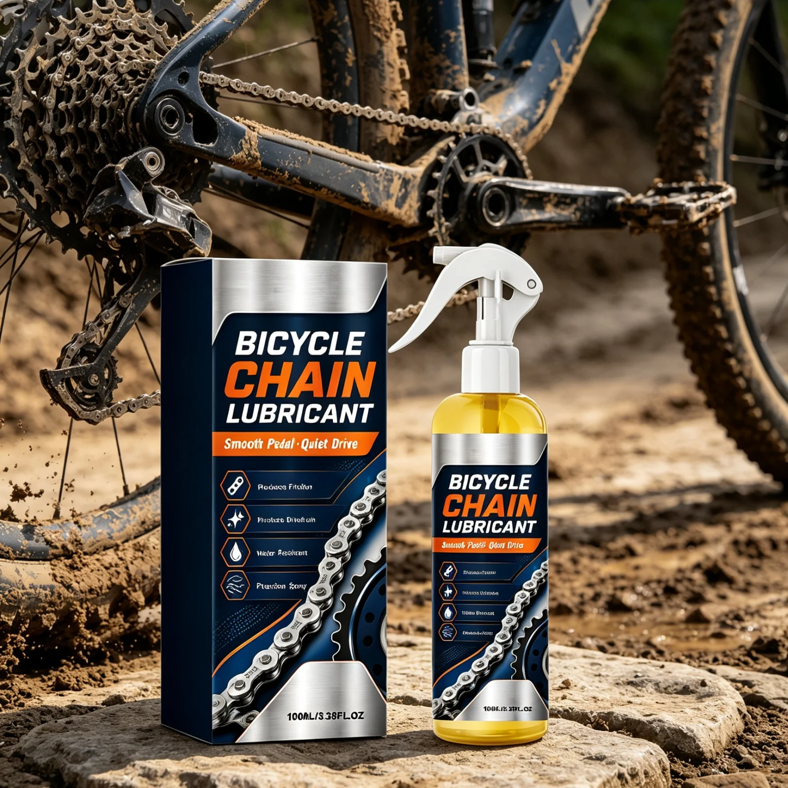 Bicycle Chain Lubricant Spray Reduces Friction Eliminates Abnormal Noise Prevents Rust Corrosion Brake Disc Cleansing Degreaser
