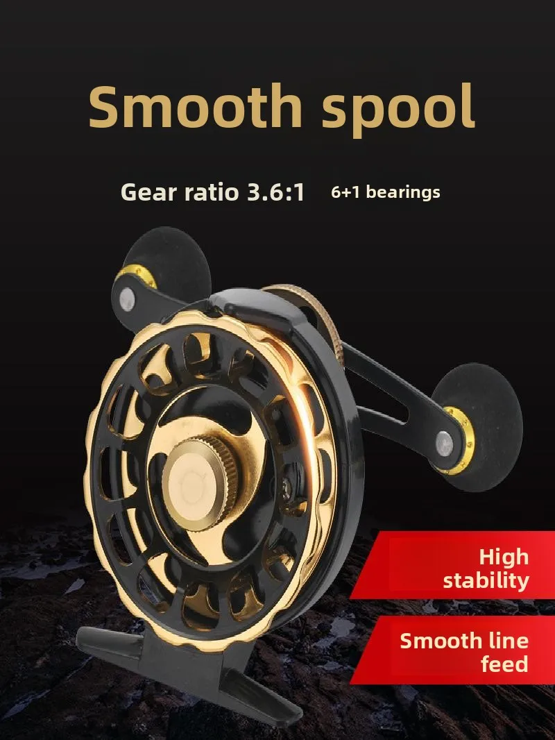 All Metal Raft Fishing Reel Ice Fishing before Lead Bridge Multi Function Sea Fishing Raft Rod Fishing Line Reel Slippery Fis...