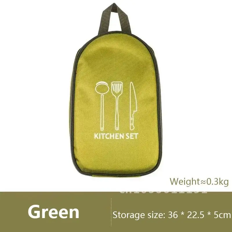 Bolsa de almacenamiento de utensilios de cocina para acampar al aire libre, suministros de utensilios de cocina, bolsa de equipo de almacenamiento, bolsa de Picnic para acampar