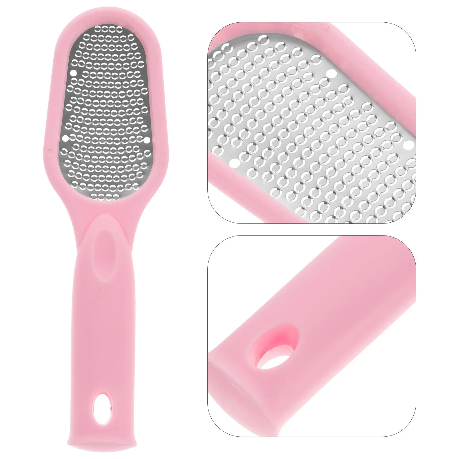 

Manual Foot File ABS Stainless Steel Effective Callus Remover Handheld Portable Pedicure Foot Scrubber Dead Skin Cleaner