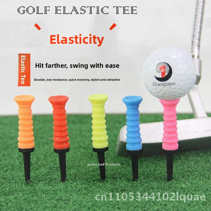 كرة جولف مطاطية ناعمة ذات حد مرن TEE5 اختيار الألوان لتدريب الجولف كرة مرنة لمعدات اللياقة البدنية الرياضية باللون البرتقالي والأحمر