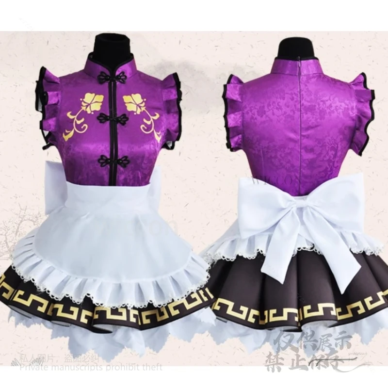 Awaken สมาชิก Ohara Mari Sakurauchi คอสเพลย์เครื่องแต่งกาย Sunshine Aqours Qipao แม่บ้านจีน Lolita ชุดอะนิเมะ Love live Cheongsam