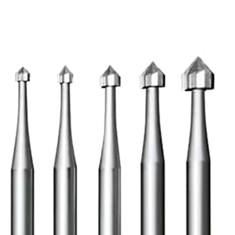 Eco-Friendly-20 Pcs Jewelry Setting Burr - 3/32Inch Shank Stone Setting Burs Cylinder - Cone Shape Lapidary Making Tools