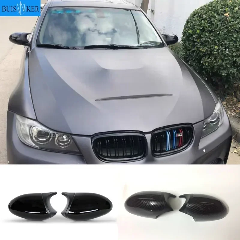 

For BMW 1 3 Series E81 E82 E87 E88 E90 E91 E92 E93 Car Side Wing Mirror Cover Rear-View Caps Black high quality types