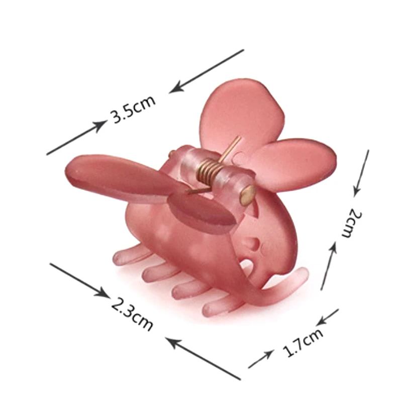 여성 소녀용 달콤한 나비 프로스트 헤어 클립, 다용도 패션 상어 클립, 절묘한 귀여운 헤어 액세서리 선물, 6 개