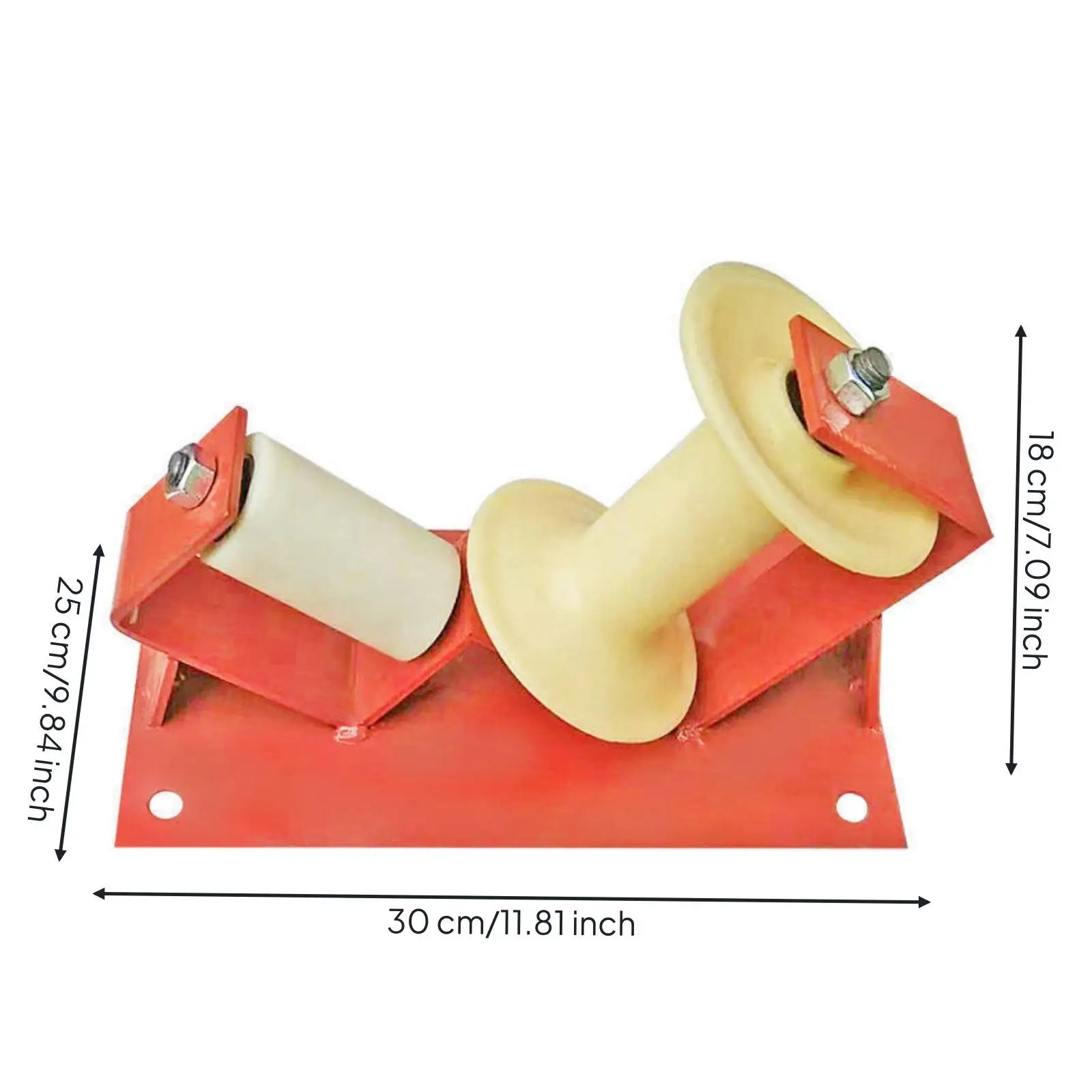 Corner Cable Pulley Guide Wheel with Double Mounted Rollers for Smooth Wire Pulling and Sharp Turn Navigation
