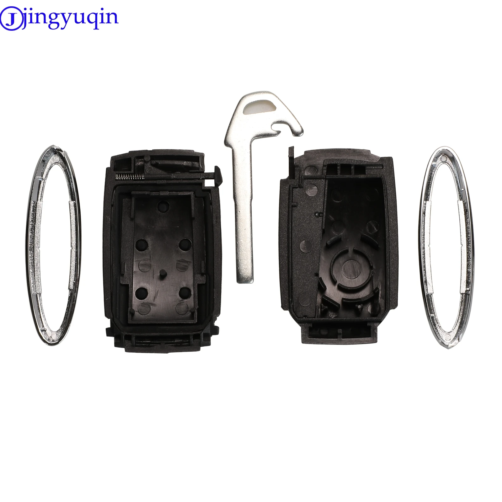 Jingyuqin 5 Bottoni Chiave A Distanza Della Copertura di Caso Per Jaguar XK XF XKR Nuovo Smart Prox Chiave Fob Borsette Caso housing + Lama