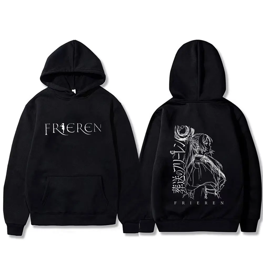 

Anime Frieren Beyond Journey's End Graphic Hoodie Men Women Cotton Casual Oversized Pullover Unisex Manga Kawaii Humor Hoodies