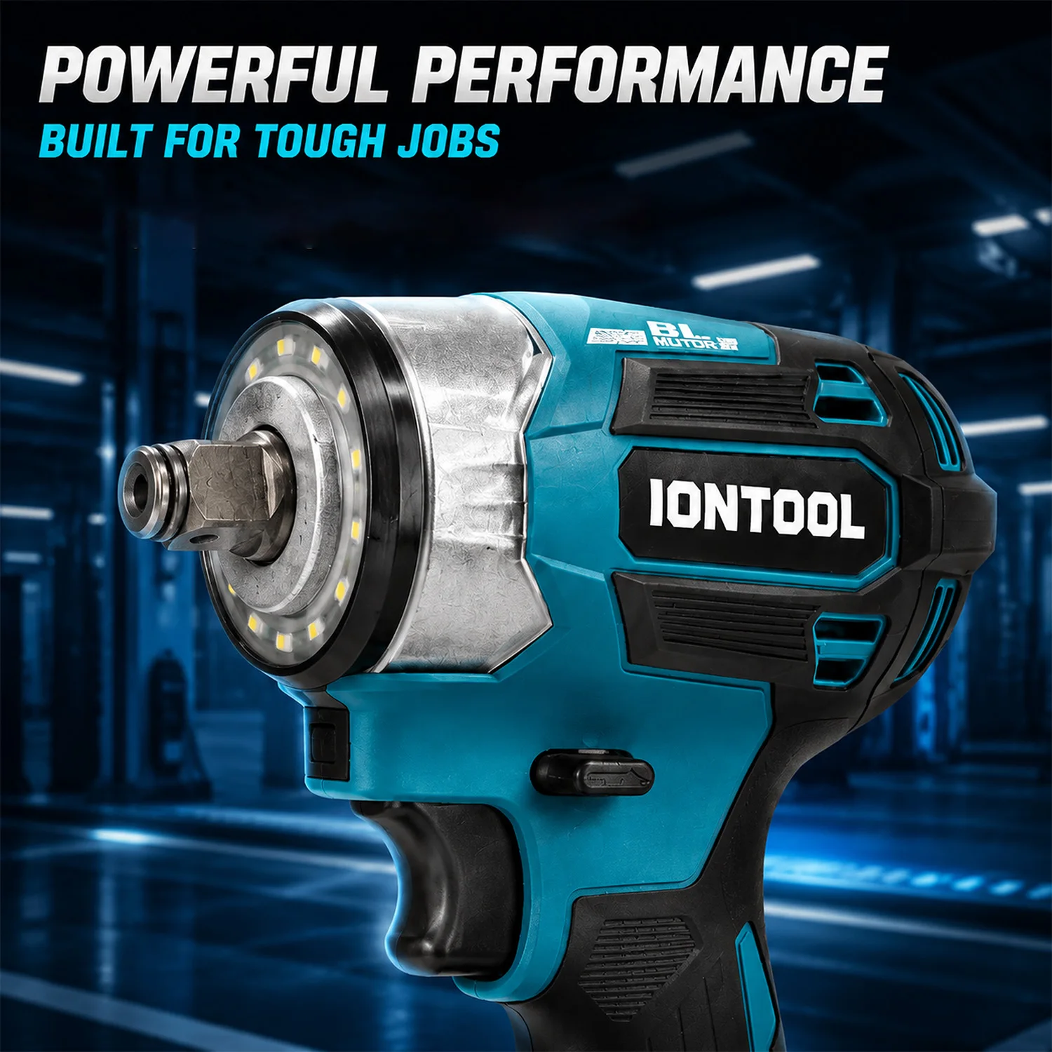 IONTOOL 175N.m Cordless Impact Wrench 3500IPM Bare Unit for Light Duty Auto Maintenance and Bolt Fastening Tasks