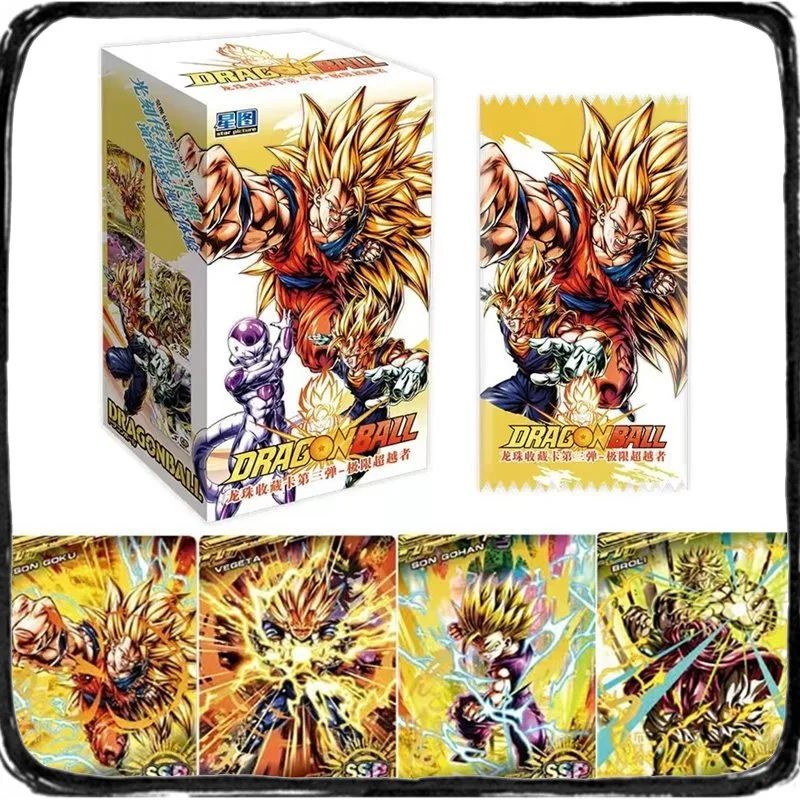Dragon Ball Limit Transcender Card Son Goku Limited Cards Rare SSP Cards Anime Characters Collection Card Children's Toys Gifts