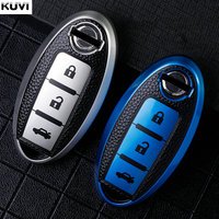 Leather TPU Car Key Case Cover Shell for Nissan Qashqai X-Trail T32 T31 Juke J10 J11 Kicks Tiida Pathfinder Note for Infiniti