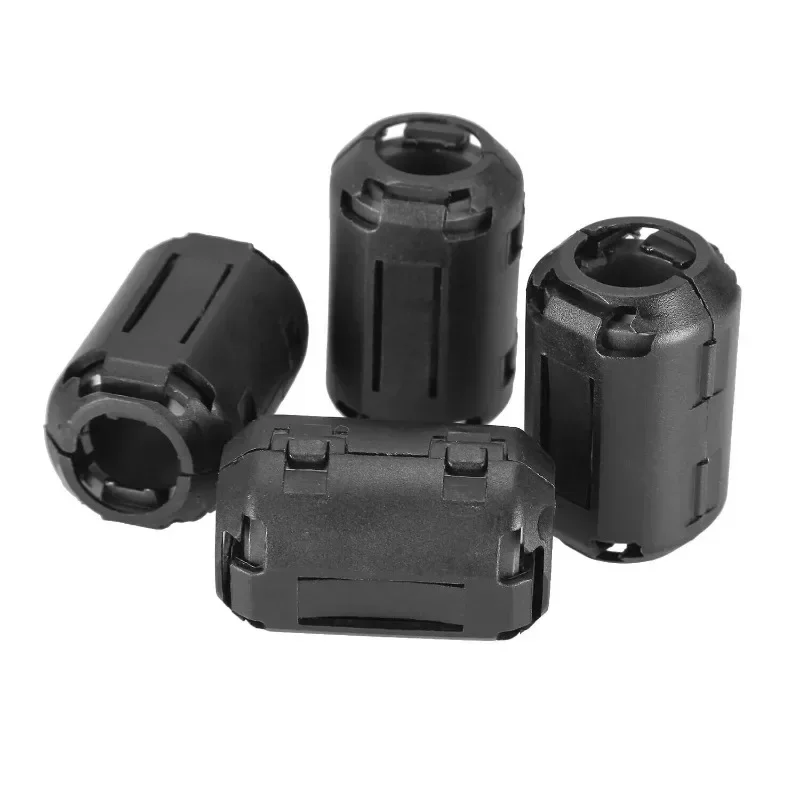 20pcs Ferrite Core Clamp Kit Anti The high-frequency magnetic ring is detachable for 3.5-13mm Power Cord and Cable EMI Filter