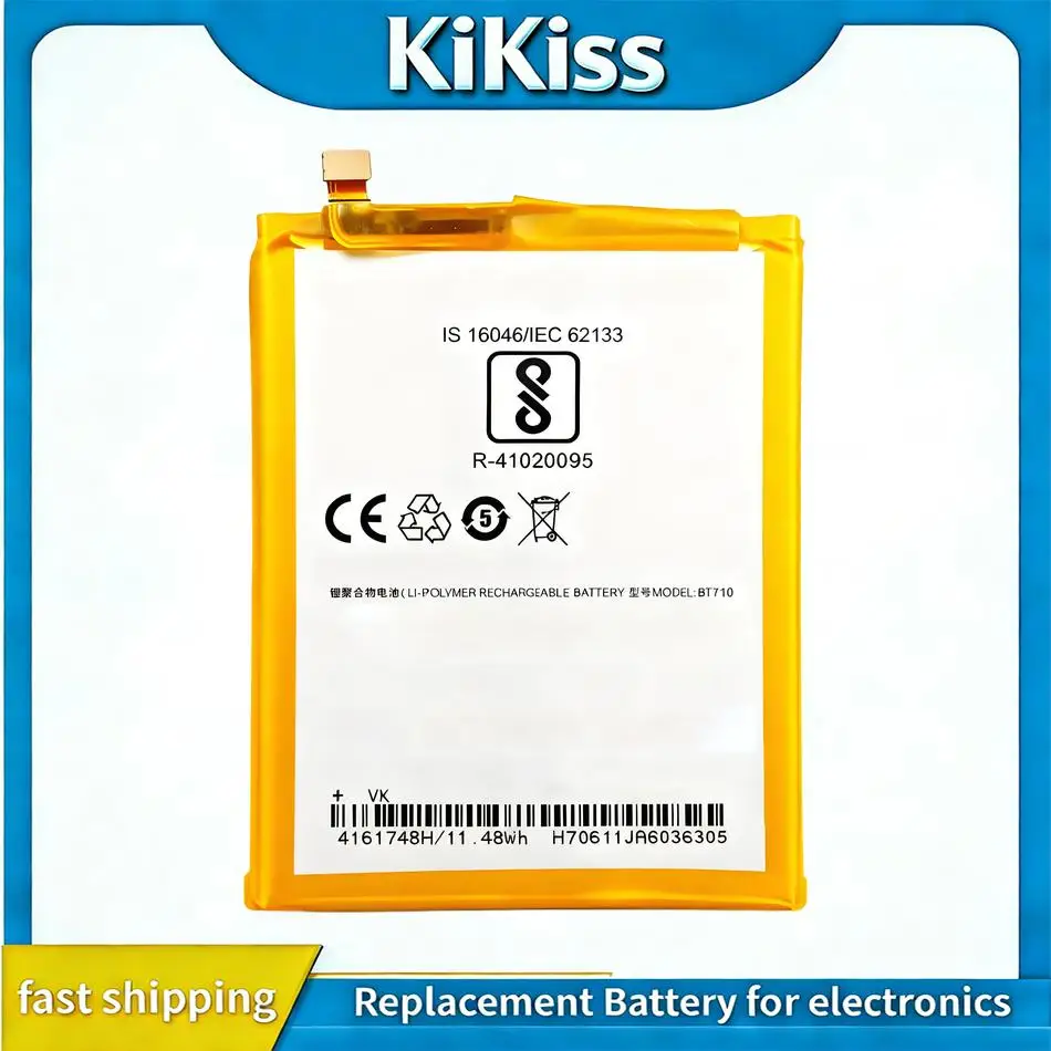 

Надежный источник питания 3060 мАч BT710 для мобильных телефонов Meizu Blue A5 M5c M710M M793Q, высокая совместимость