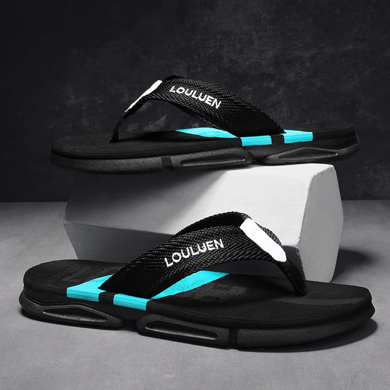 High Quality Brand Men Flip Flops Summer Beach Flip Flops Men Fashion Breathable Casual Beach Men Slippers Summer Outdoor image 5