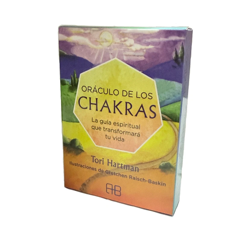 Chakras Oráculo de los Chakra oráculo cartas 49 baraja 10,4*7,4 cm versión española destino adivinación Tarot juego de mesa