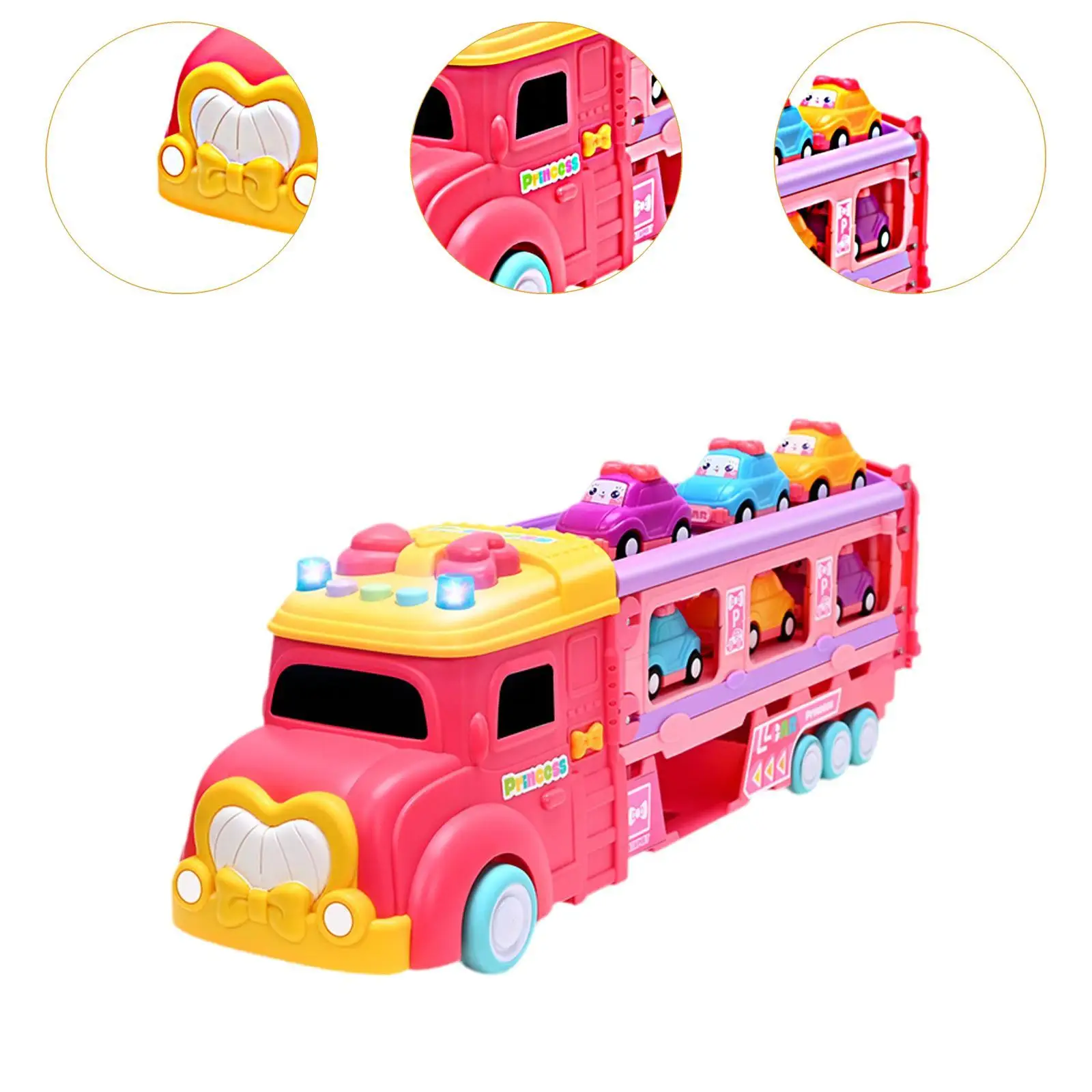 Coches deslizantes de pista para niños, divertido juego de interacción, coche plegable de juguete para cumpleaños