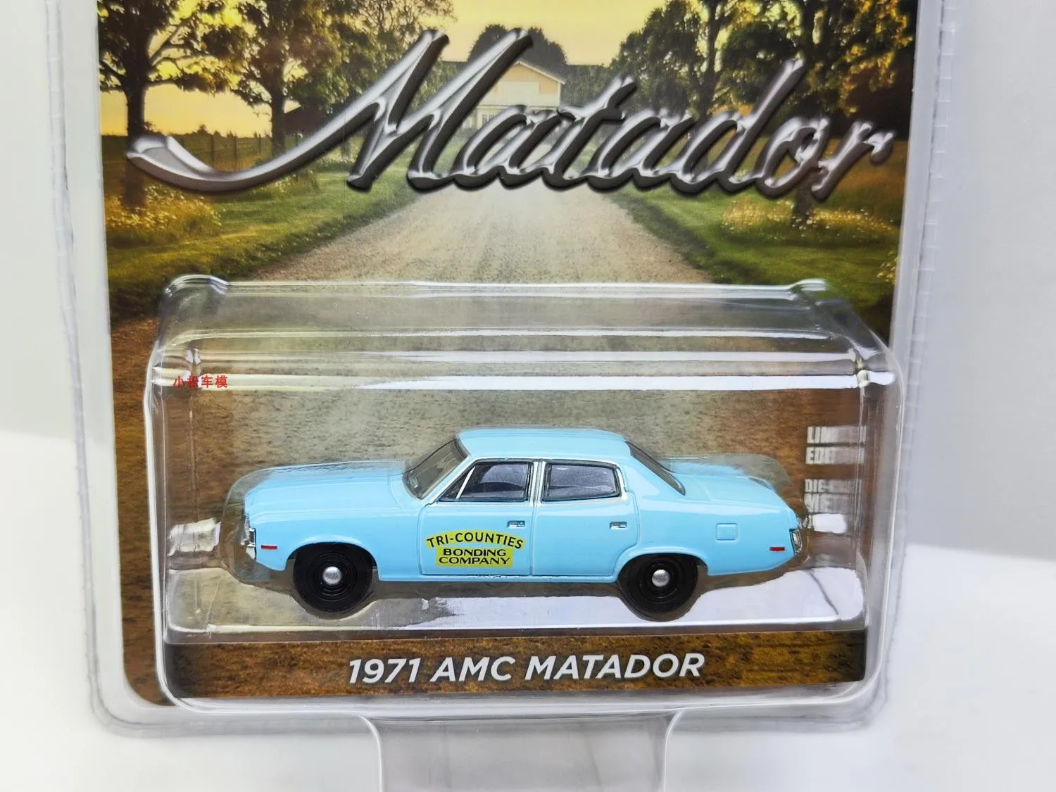 

1:64 1971 AMC Matador Tri-Counties Bullfighter Bond Advanced Collection Ornament Car Models