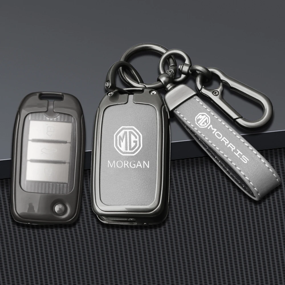 Zinc Alloy Leather Car Key Case Cover Protector Shell Fob For Roewe RX5 MG3 MG5 MG6 MG7 MG ZS GT GS 350 360 750 W5 Accessories 5