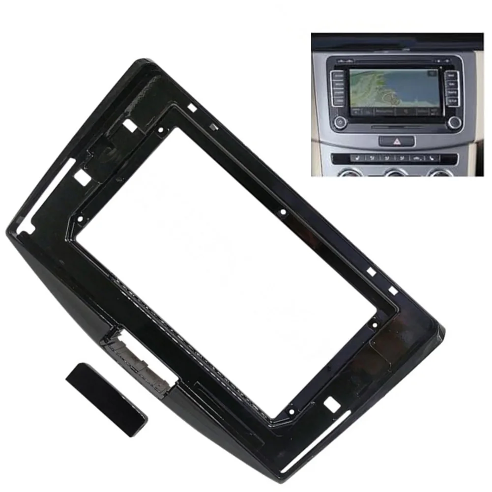 Car Radio Stereo Frame Fascia Bezel for Passat For B6 For B7 For Magotan 2010 2016 Dashboard Panel Fits CC Vehicle Series