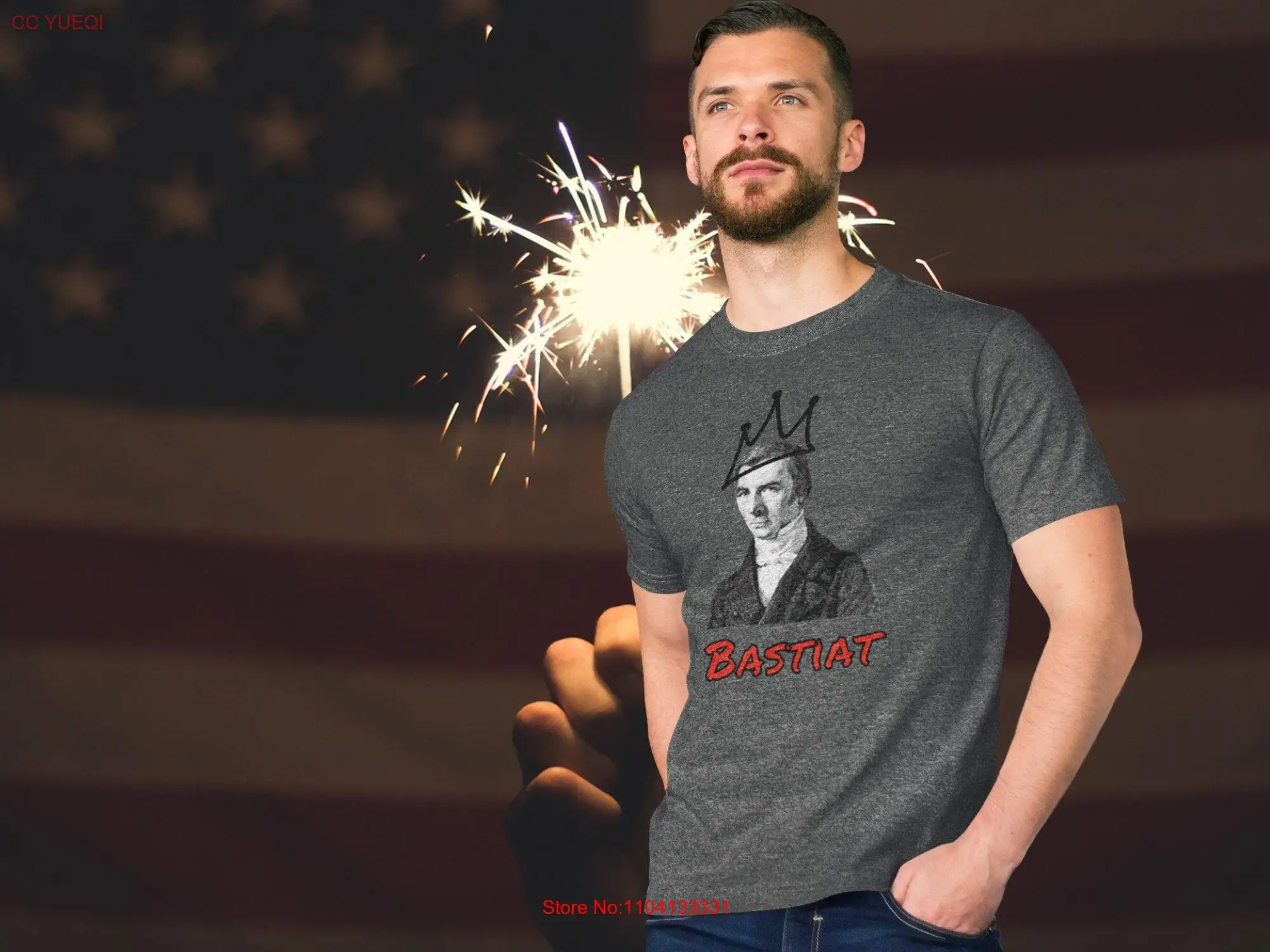 

Забавная мужская футболка Libertarian Bastiat Frédéric, подарок для вечеринки, австрийская экономика, футболка Mises с длинными или короткими рукавами