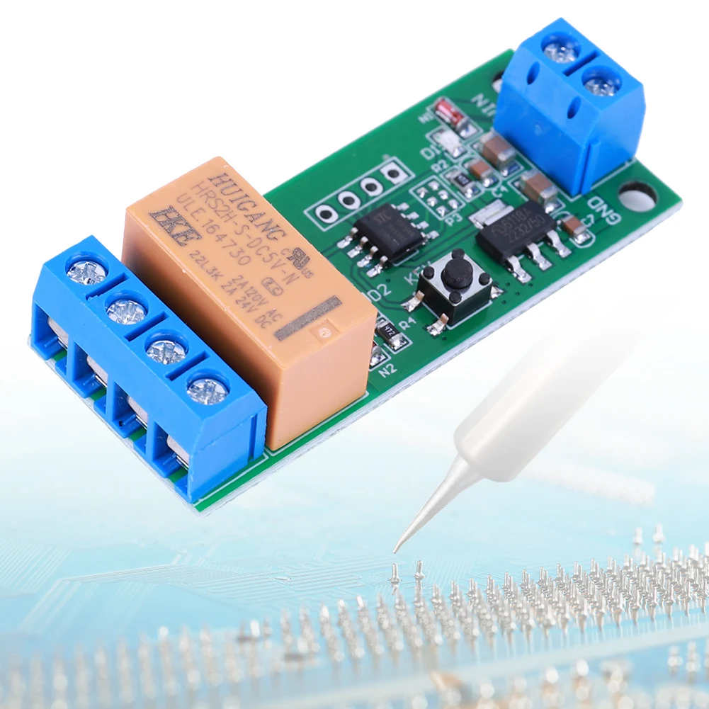 Modul Polaritas Terbalik Motor DC 5/6/9/12V Pengontrol Motor Reversibel yang Dapat Diatur Waktunya Modul Penundaan Maju dan Mundur Motor