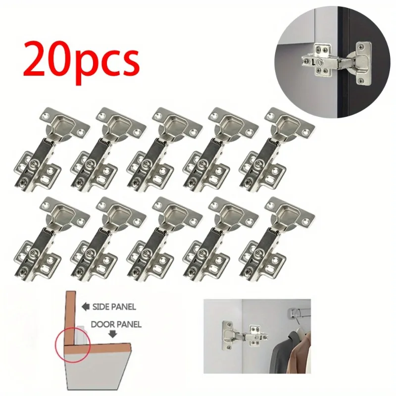 

Cupboard Hinges – Full Overlay Soft Close, Cold Rolled Steel, 95°-105° Opening, 35mm Bend for Kitchen Cabinet with Screws