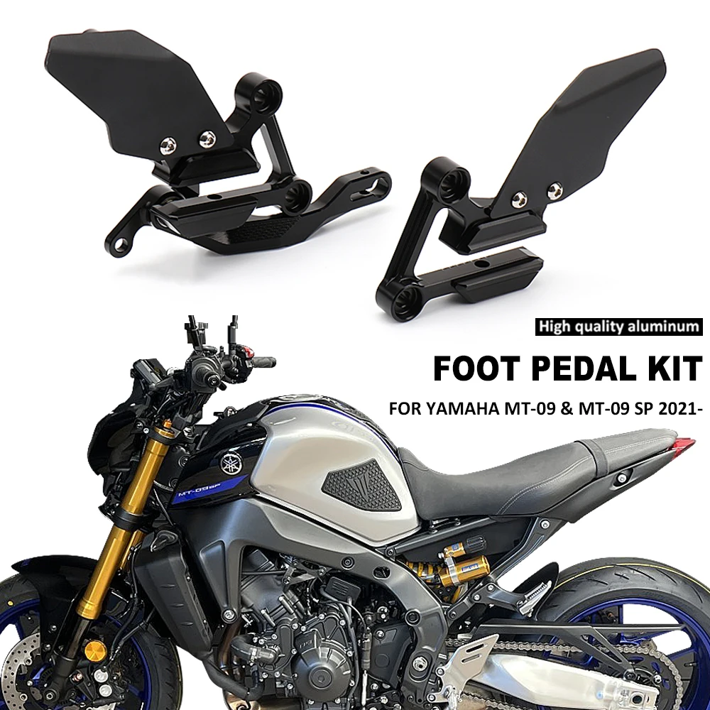 

For YAMAHA MT-09 MT 09 MT09 SP 2021 2022 2023 New Motorcycle Aluminum Adjustable Footpegs Foot Pegs Foot Pedals Rest Rearset