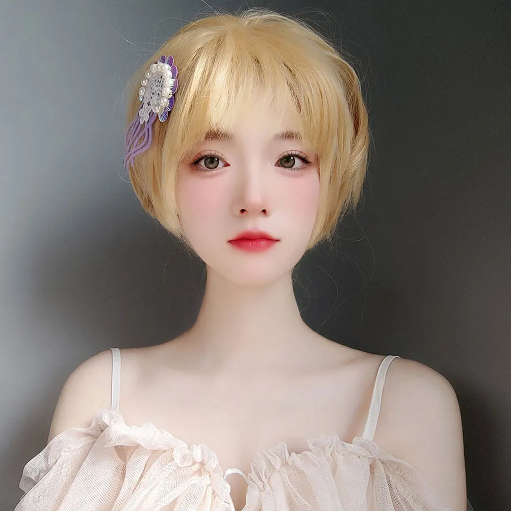 قنديل البحر دبوس الشعر اللؤلؤ ديكور أنيق دائم الإناث التبعي حفل زفاف ارتداء اليومي قنديل البحر دبوس الشعر مشبك شعر الزخرفية #3