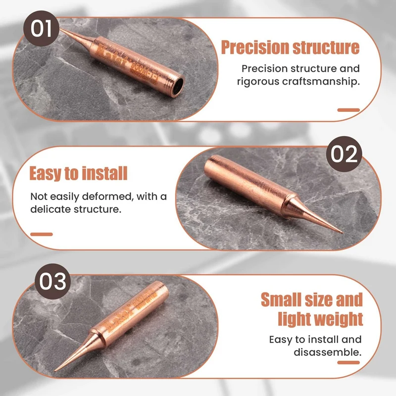 Kaisi Oxygen-Free Copper Soldering Iron Tip For Solder Station Tools Iron Tips