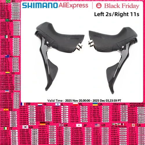 Shimano 105 R7000 palanca de cambios 11 velocidades bicicleta de carretera 2s izquierda o 11s palanca de Control Dual para bicicleta de carreras de carretera ciclismo
