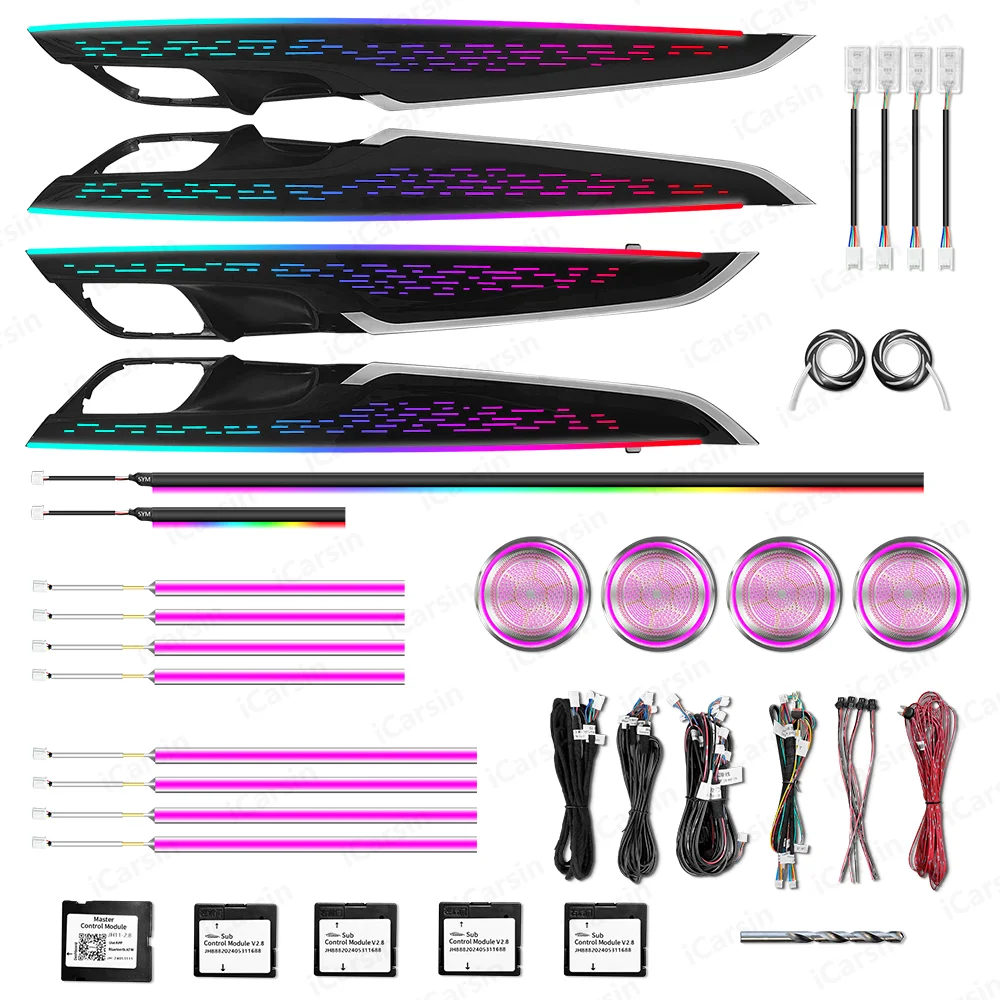 

Upgrade 256 Colors Symphony LED Car Interior Ambient Light for BMW X5 X6 F15 F16 2015-2019 Decoration Strip Accessories