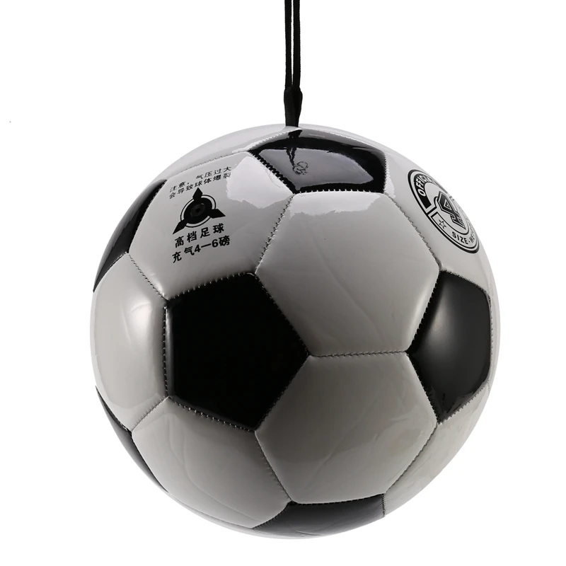 ABXH ballon d'entraînement de Football ballon d'entraînement élastique élastique réglable avec corde taille 4 Football pour l'entraînement et les jeux de sport