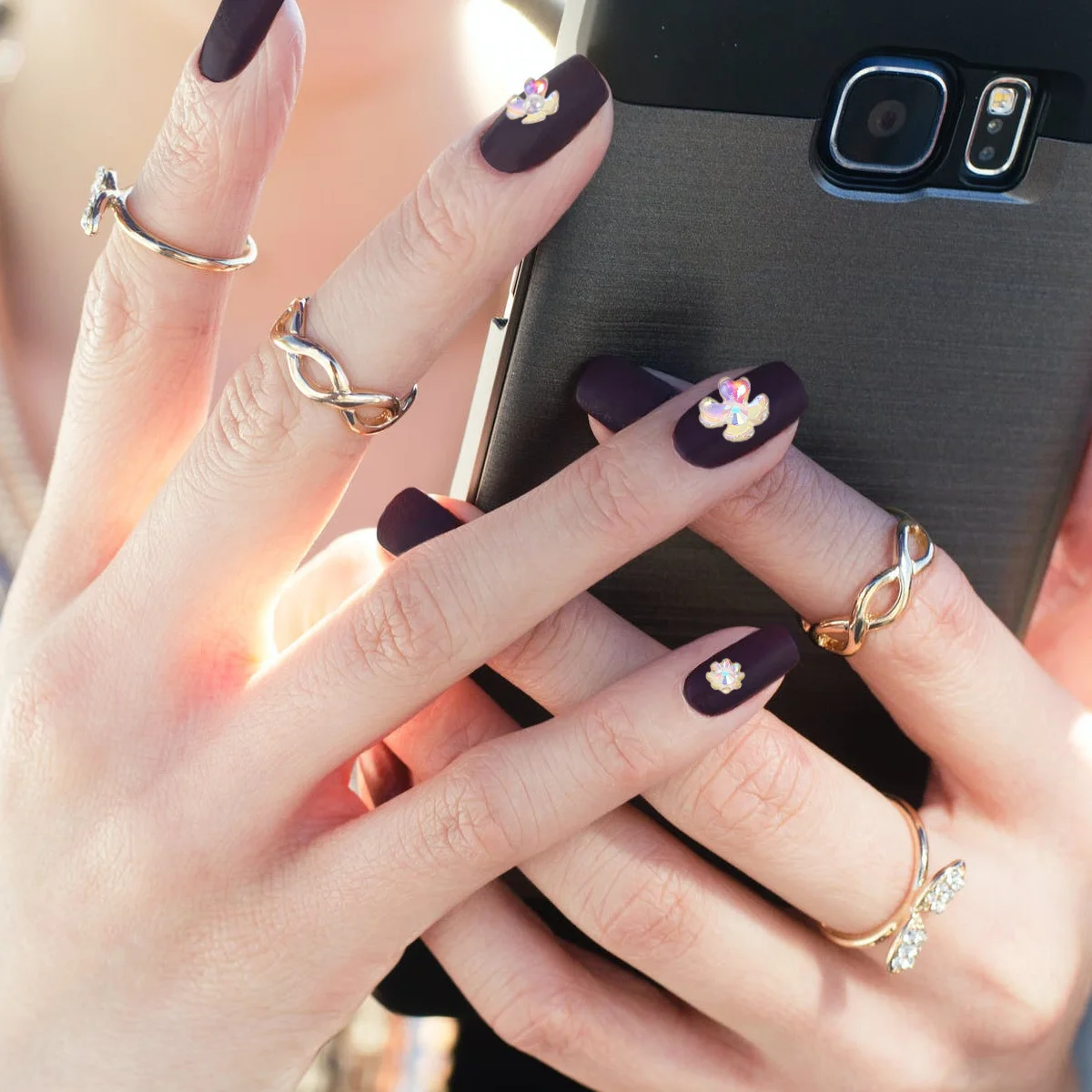 6 Pudełek Cyrkonii do Zdobienia Paznokci, Mieszane Kształty i Kolory, DIY Ozdoby do Manicure na Naturalne i Sztuczne Paznokcie, Dekoracyjne do Salonu Kosmetycznego i Użytku Domowego