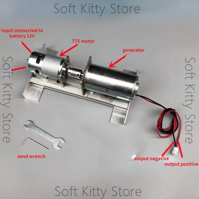 220V DC high voltage dc motor brushless generator set double bearing mute motor miniature DIY rechargeable generator 775