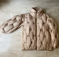 2023 kore moda kalın kış ceket erkekler Parkas ceket erkekler dış giyim mont katı standı yaka rüzgarlık pamuk kapitone ceket