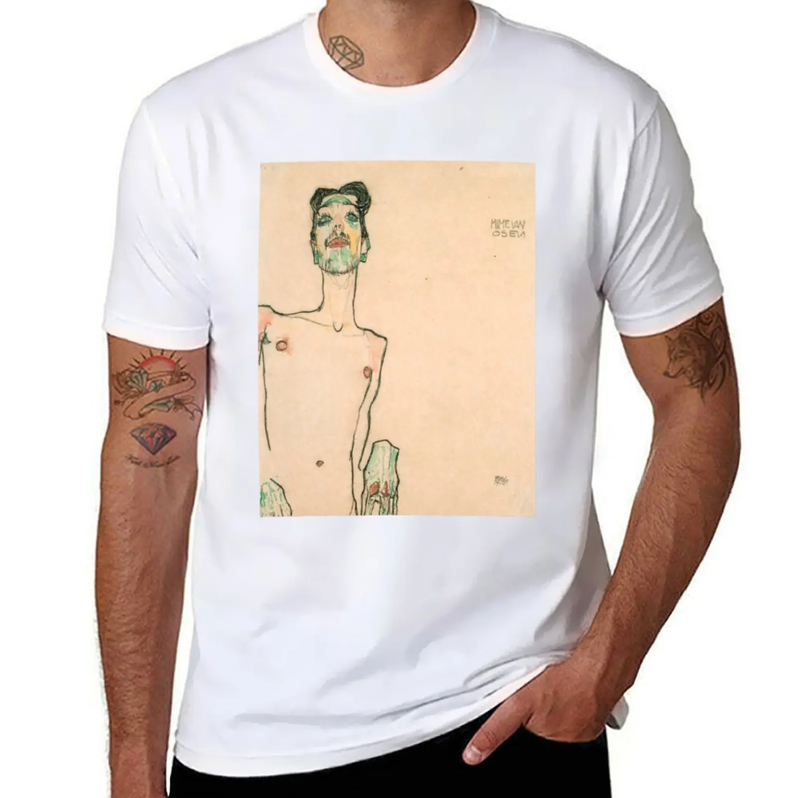 

Egon Schiele, Mime van Osen, 1910 футболка мужские футболки высокого качества люксовый бренд g мужские футболки для мужчин футболка