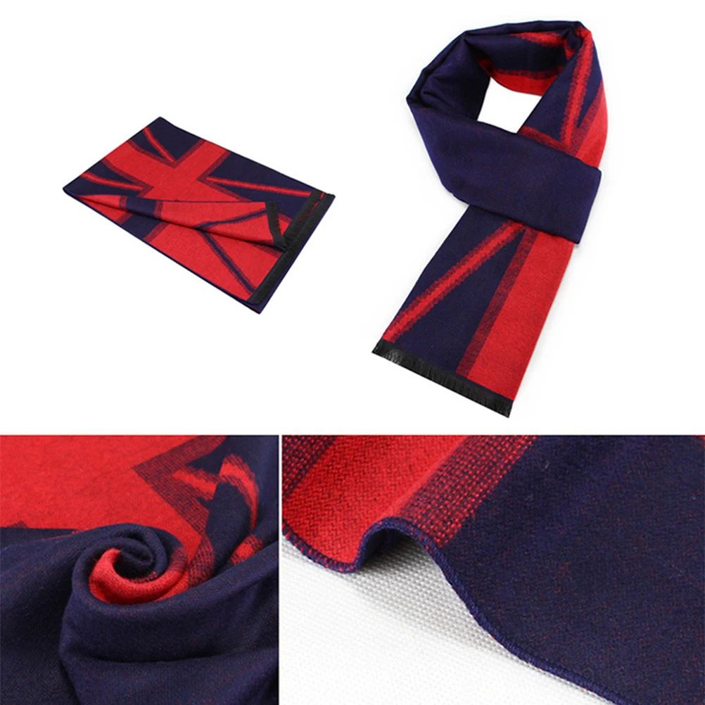

Warm Cotton Winter Business Scarf Scarf For Men Winter Soft Men Neckerchief Durable Comfortable Gift