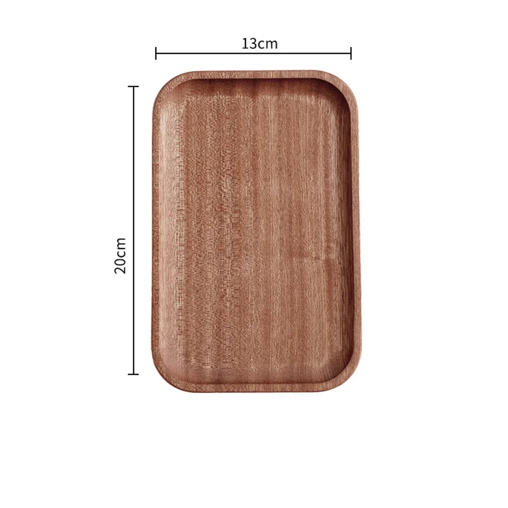 صينية Tablewarea أطباق فاكهه صينية الحلوى للديكور العائلي، حصيرة صديقة للبيئة، طبق خشبي، طعام عالي الجودة