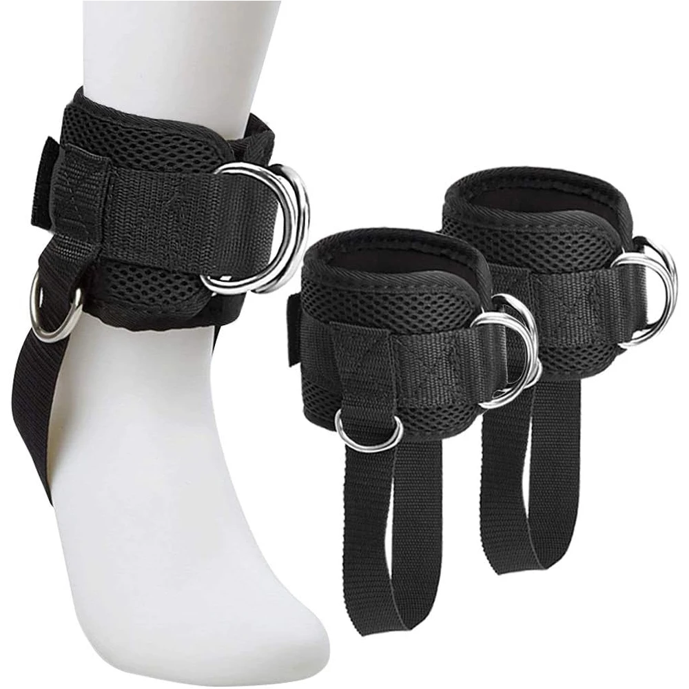 2PCS Ankle Straps for Cable Machine Man Woman,Ankle Strap for Cable Machine Kickback, Cable Ankle Attachment for Gym, Ankle Cuff