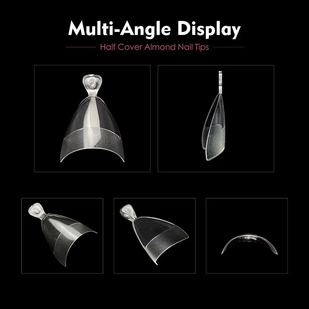 120/240/500 قطعة/صندوق XXS XS أطراف أظافر صناعية قصيرة جدًا متعددة الحجم أطراف أظافر هلامية على شكل مسبق رفيعة للغاية اضغط على الأظافر #1
