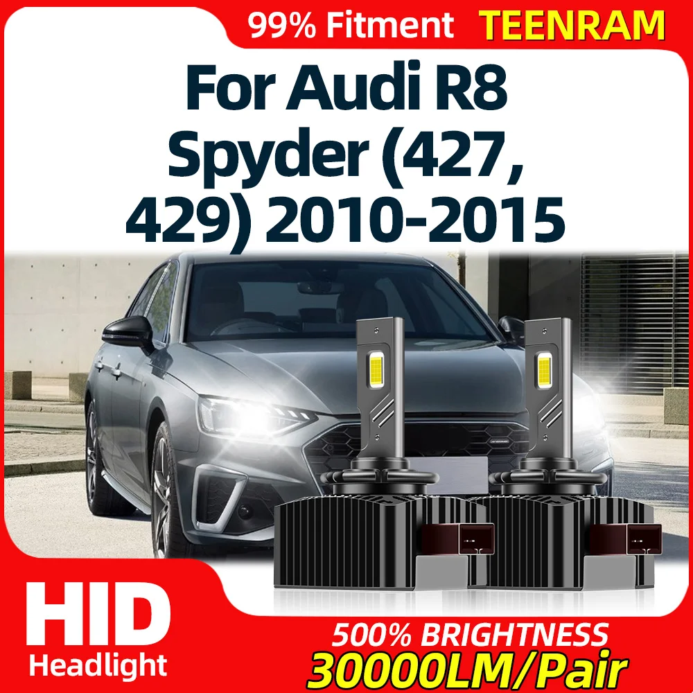 

LED Headlight Bulbs 30000LM HID Xenon Lights 12V 6000K Canbus No Error For Audi R8 Spyder (427, 429) 2010-2012 2013 2014 2015