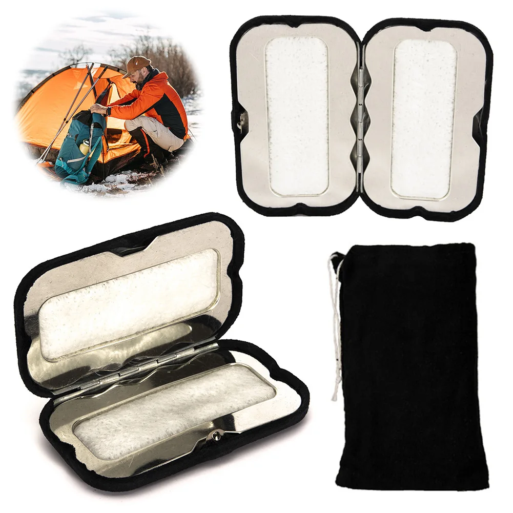 سبائك الزنك الفحم ساخنة دفئا جيب الشتاء جهاز تدفئة محمول في الهواء الطلق جهاز تدفئة محمول للتخييم في الهواء الطلق المشي لمسافات طويلة الصيد
