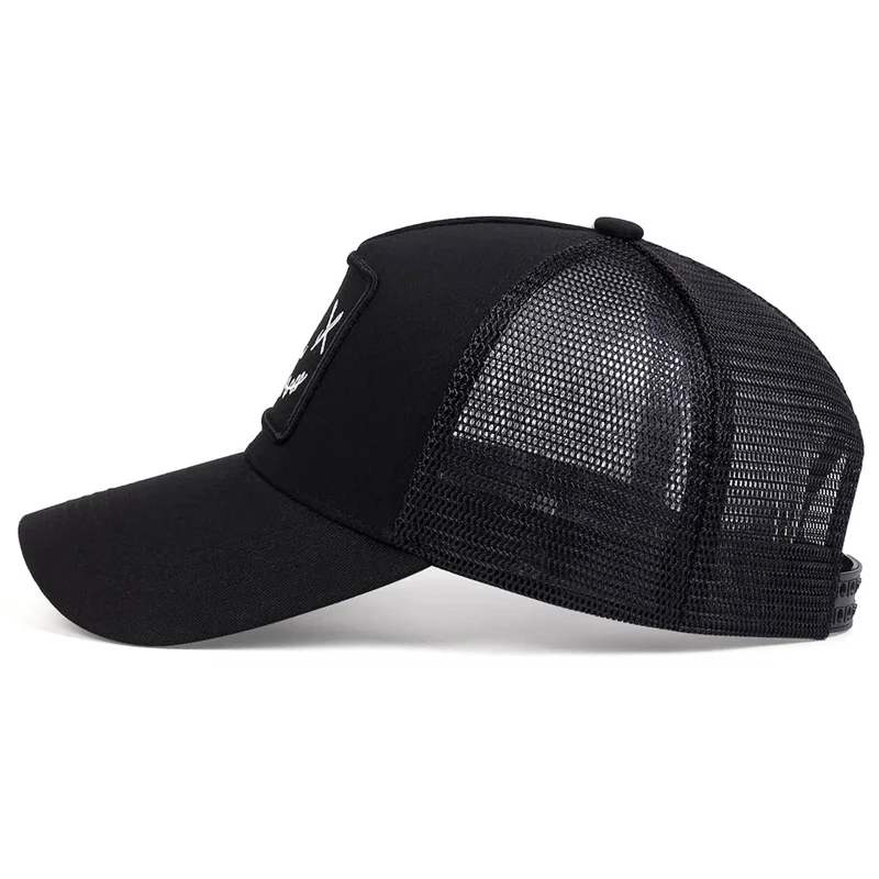 Baseballkappen mit Smile-Face-Stickerei für Damen und Herren, verstellbare Snapback-Kappen aus Baumwolle, Hip-Hop-Mesh-Kappen, Sommer-Outdoor-Sonnenhüte, Dad-Hats – Detail 4