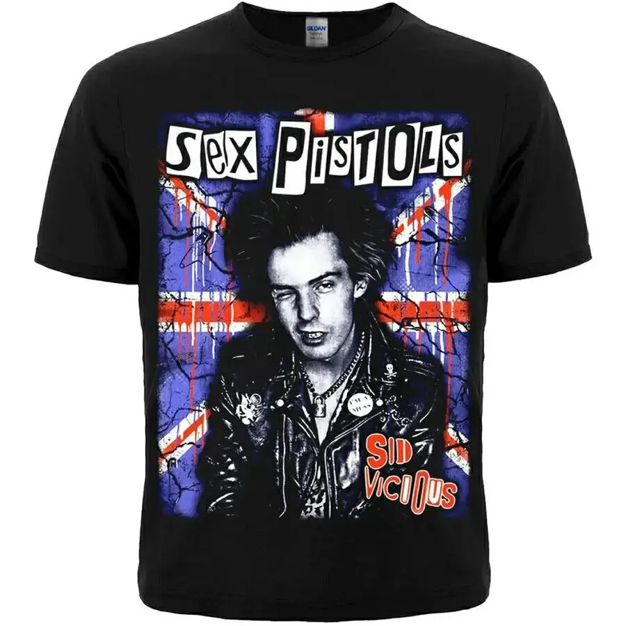 Rare Sid Vicious Sex Pistols Band Cotton Shirt